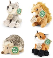 Rappa peluche animaux de la forêt 15 cm jouet écologique