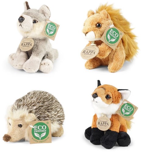 Rappa peluche animaux de la forêt 15 cm jouet écologique