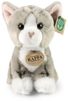 Rappa peluche jouet chat gris 18 cm écologique-2