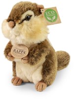 Rappa pluche eekhoorn knuffel 20 cm eco-vriendelijk speelgoed