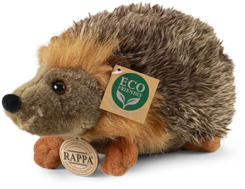 Rappa knuffel egel - zachte pluche speelgoed egel 23 cm multicolor