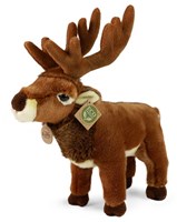 Rappa knuffel hert pluche 34 cm - realistische eco knuffel bruin