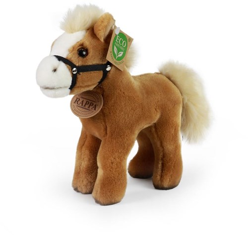 Rappa knuffel paard speelgoed staand 20 cm multicolor