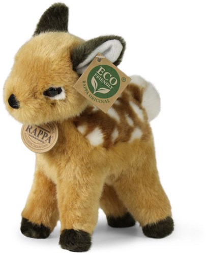 Rappa knuffel hert pluche duurzaam 20 cm ECO-FRIENDLY speelgoed