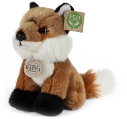 Rappa knuffel vos pluche ECO zittend 20 cm duurzaam speelgoed