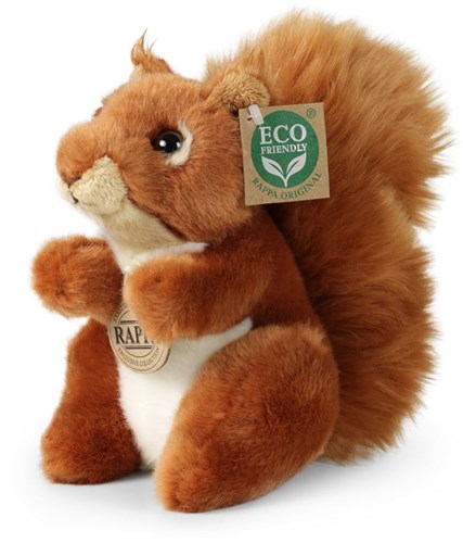 Rappa peluche écureuil - jouet en peluche écureuil 18 cm multicolore