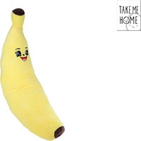 Take Me Home pluche banaan knuffel geel - 100cm groot kussen