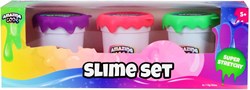 Amazing Cool slijm speelplezier 3 stuks paars groen roze set
