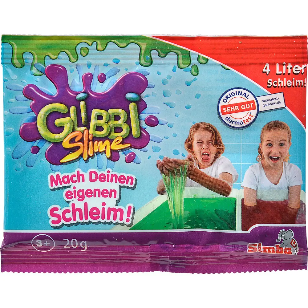 Glibbi slijm maken glitterpoeder DIY set 20g voor kinderen