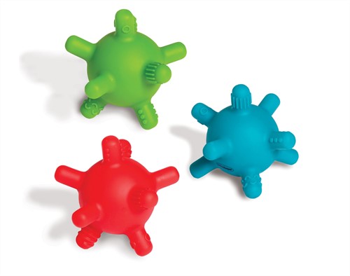 Edushape Bijtfiguurtjes Gummybal - 3 stuks