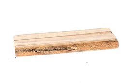 HBX natural living houten deco plank 30x13x2,5cm bruin decoratie