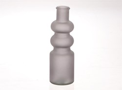 HBX natural living vase verre anthracite moderne 22cm décoration