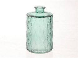 Vaas glas Vinty Ø9xh15cm groen