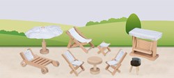 GOKI Dollhouse - Meubles de jardin