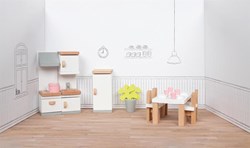 Goki Houten Poppenmeubels Keuken, 20dlg.