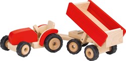 Goki Houten Tractor met Aanhanger