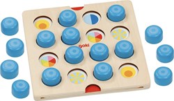 Goki jeu de mémoire en bois animaux et symboles - jouet éducatif