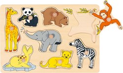 Goki Steekpuzzel Babydieren
