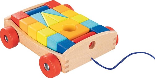 GOKI Trekwagen - Bouwblokken
