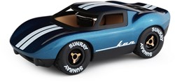 Playforever speelgoedauto Ken Cash - Blauw - Design klassieker voor kinderen en volwassenen