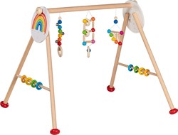 Goki baby gym houten speelboog regenboog - sensorisch speelgoed