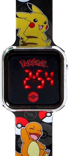 Accutime Pokémon kinderhorloge LED digitaal met Bulbasaur en Pikachu-3