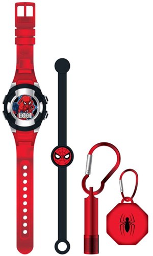 Accutime montre enfant Spiderman coffret cadeau digital avec accessoires-2