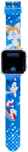 Accutime Sonic kinderhorloge met LED-display en datumfunctie - blauw