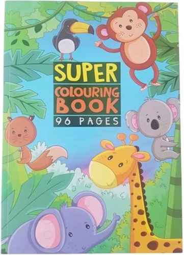 Kleurboek Super 96 pagina's voor kinderen - 1 stuk / kleur - willekeurig geleverd-2