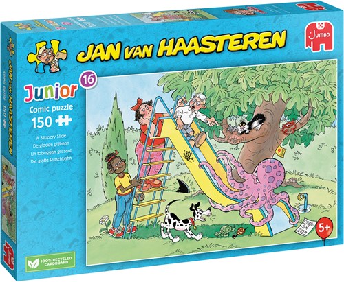 Jumbo puzzel Jan van Haasteren Junior glijbaan 150 stukjes kinderen