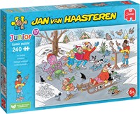Jumbo puzzel Jan van Haasteren Junior schaatsen 240 stukjes kinderen