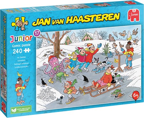 Jumbo puzzel Jan van Haasteren Junior schaatsen 240 stukjes kinderen