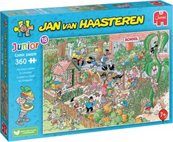 Jumbo puzzel Jan van Haasteren Junior schooltuin 360 stukjes karton