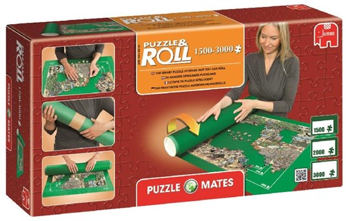 Jumbo puzzelmat Puzzle & Roll 1500-3000 stukjes groen vilt