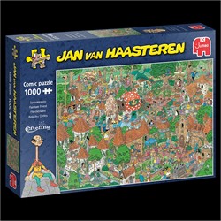 Jumbo Puzzle 1000 pièces : Jan Van Haasteren : Camping en forêt