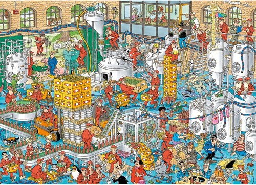 Jumbo Jan van Haasteren puzzel De Ambachtelijke Brouwerij - 1000 stukjes-3