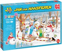Jumbo puzzel Jan van Haasteren Junior sneeuwpop 150 stukjes kinderpuzzel