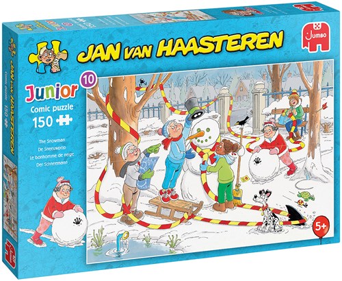 Jumbo puzzel Jan van Haasteren Junior sneeuwpop 150 stukjes kinderpuzzel
