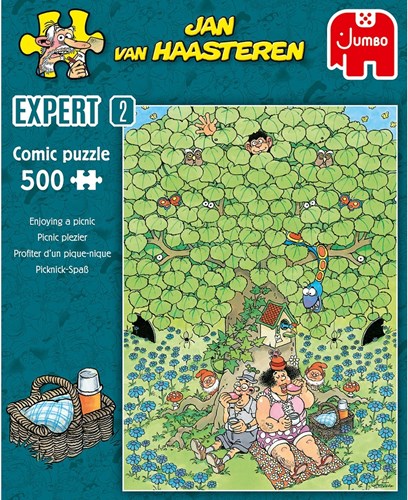 Jumbo puzzel Jan van Haasteren picknick plezier 500 stukjes cartoon-3