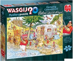 Jumbo Puzzel Wasgij Retro Mystery 6 Onrust op de Camping! - 1000 stukjes