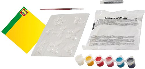 Ses Kit de moulage papillons en plâtre pailleté pour enfants-3