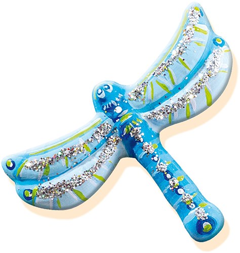 Ses Kit de moulage papillons en plâtre pailleté pour enfants-2