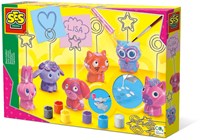 Ses porte-mémos kit créatif plâtre peinture paillettes enfants