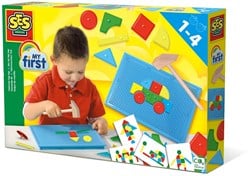 Ses Hamertje Tik Montessori speelgoed - originele set met basis vormen