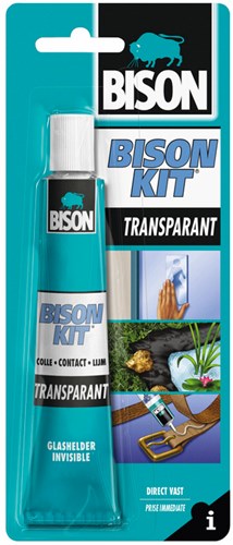 Bison universele lijm transparant 50ml tube voor kunststof en textiel