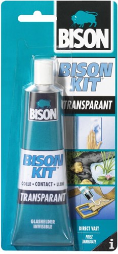 Bison colle contact transparente 100 ml - colle universelle puissante
