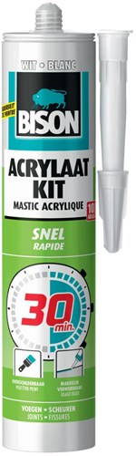 Bison acrylaatkit 30 minuten 310 ml WIT