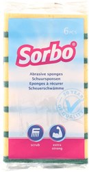 Sorbo éponges à récurer lot de nettoyage 6 pièces surface extra résistante