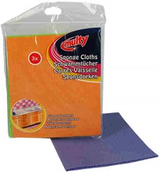 Multy sponsdoekjes schoonmaak 3 stuks viscose extra absorberend