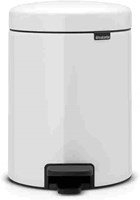 Brabantia pedaalemmer 5 liter wit - prullenbak voor badkamer en toilet